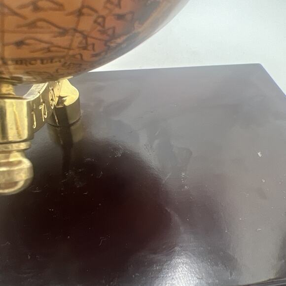 Revolving Antique Globe Double Pen Holder - For Desktop - Picture 6 of 6